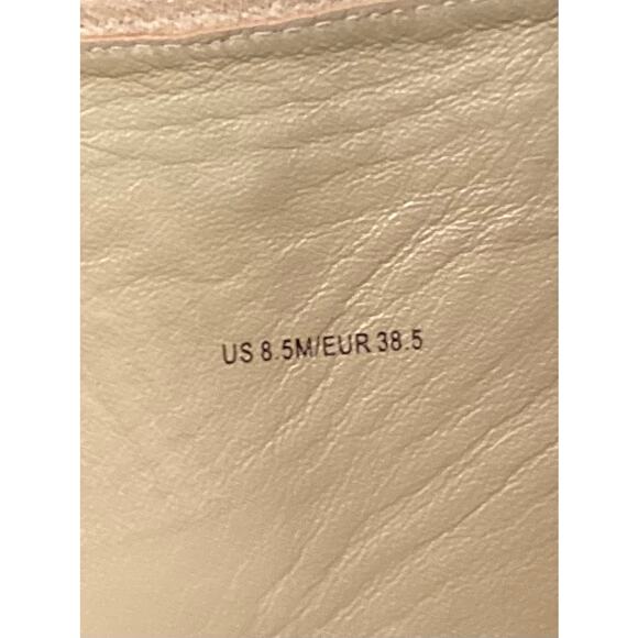 Vince Kady Women's Suede Lace Up Mid Combat Boots Comfort Bohemian Tan Size 8.5M - Picture 8 of 9